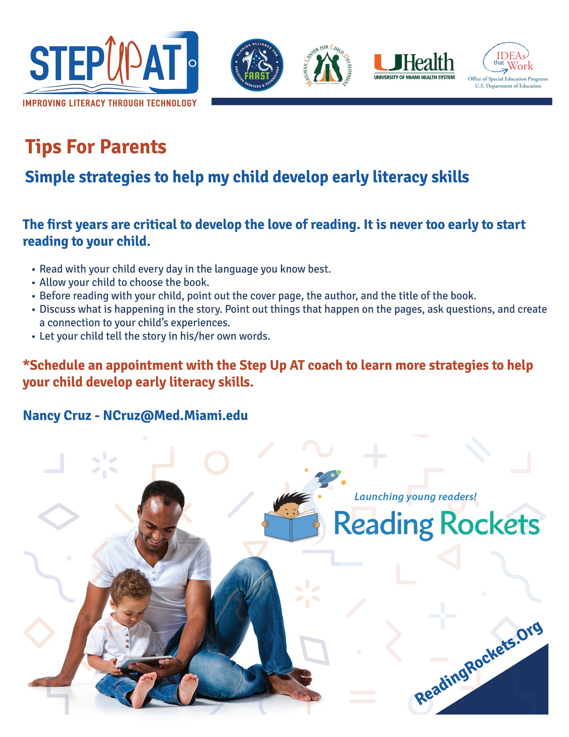 Step Up AT Parent Tip Sheet screenshot