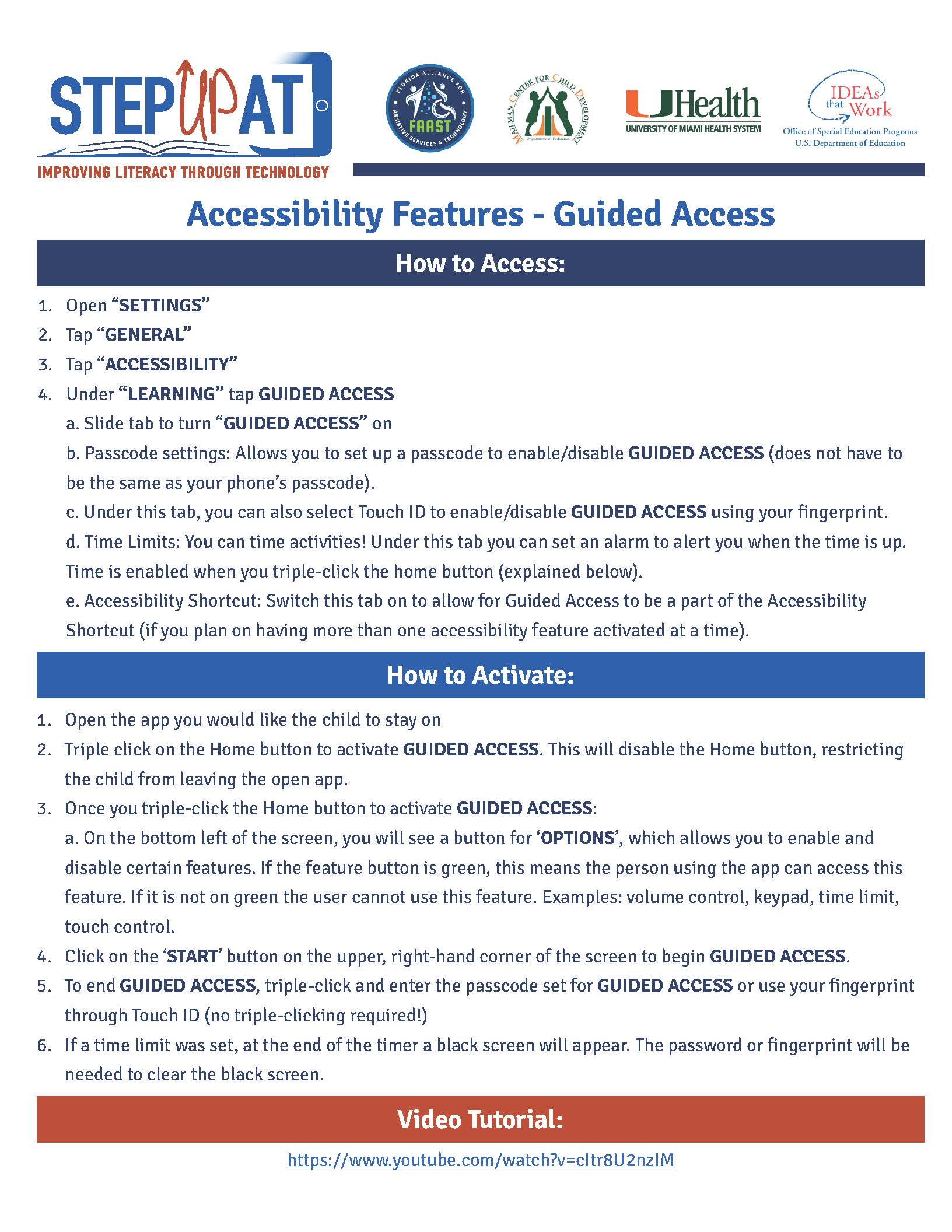 Guided Access in English